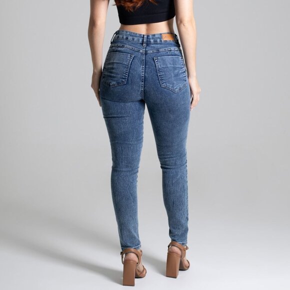 Sawary Women's Cobalt Blue Butt - Lifting Shape - Enhancing Jeans - Picture 2 of 7